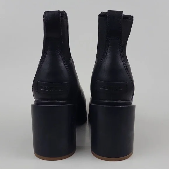 Sorel Blake Chelsea Heel Boots Waterproof Black Size 7.5 - Picture 6 of 12